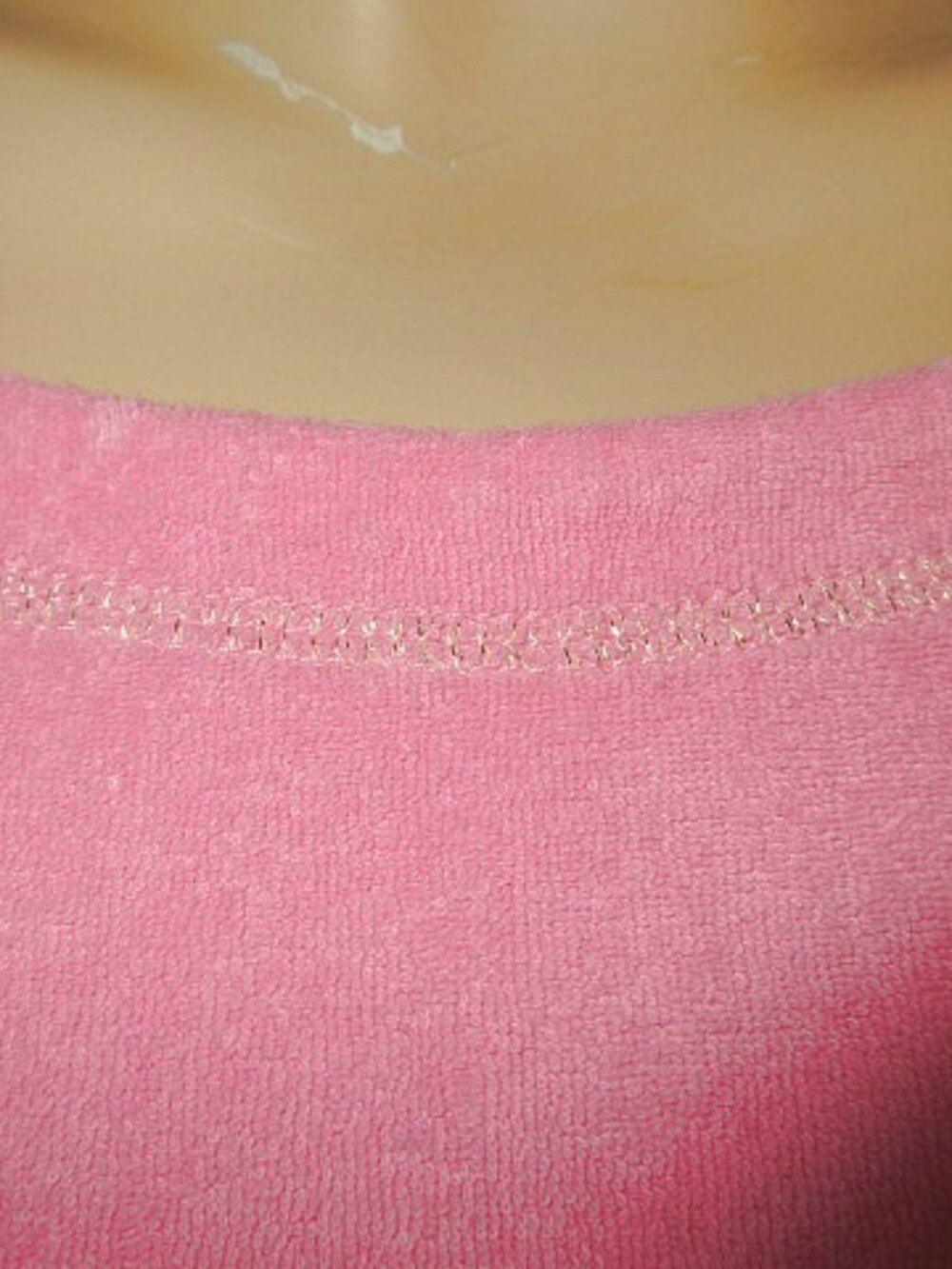 Boston Proper Terry Cloth Dress Size XL Boatneck Pink Beach Resort Casual Active - Picture 4 of 9